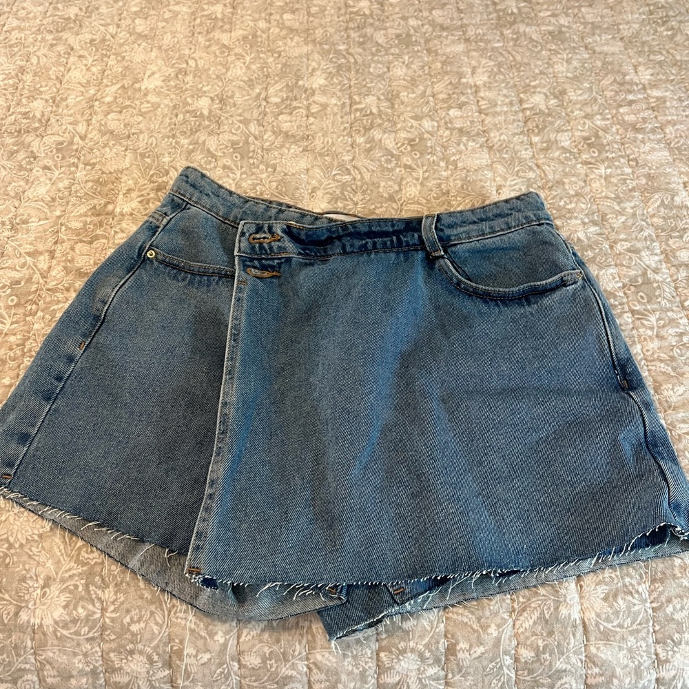 Zara Blue Denim Skirt
